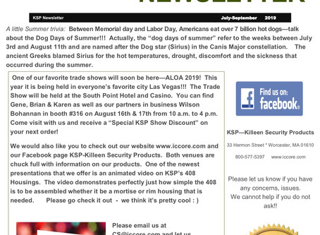 July - September 2019 Newsletter!