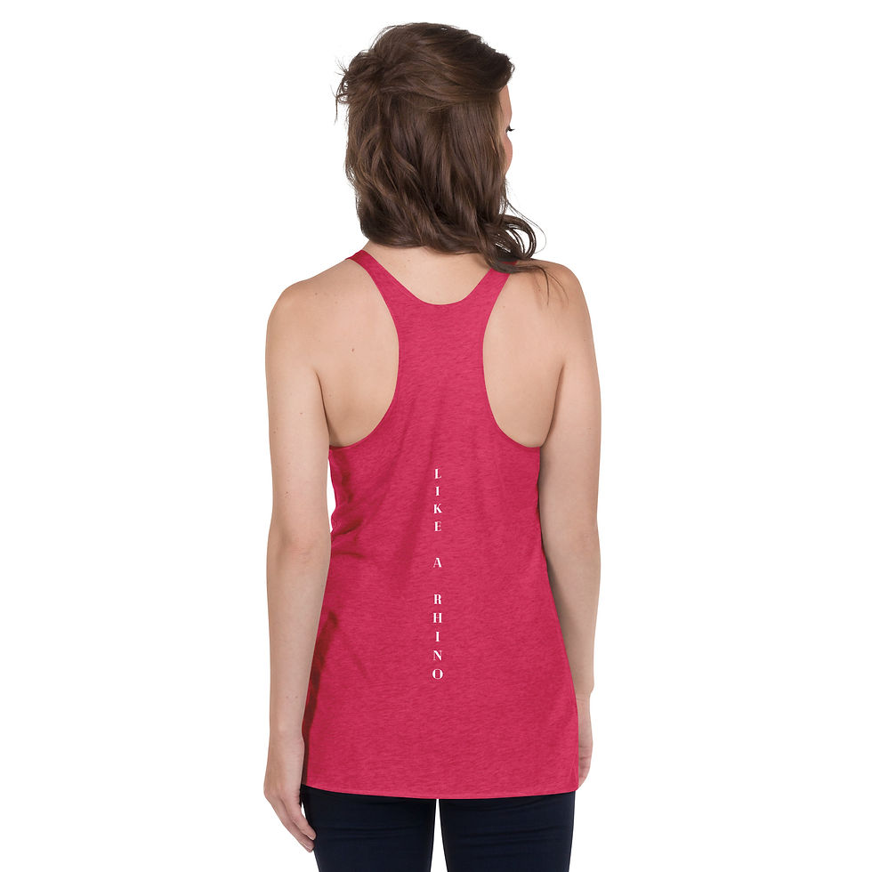 Back Pink Women's Racerback Tank