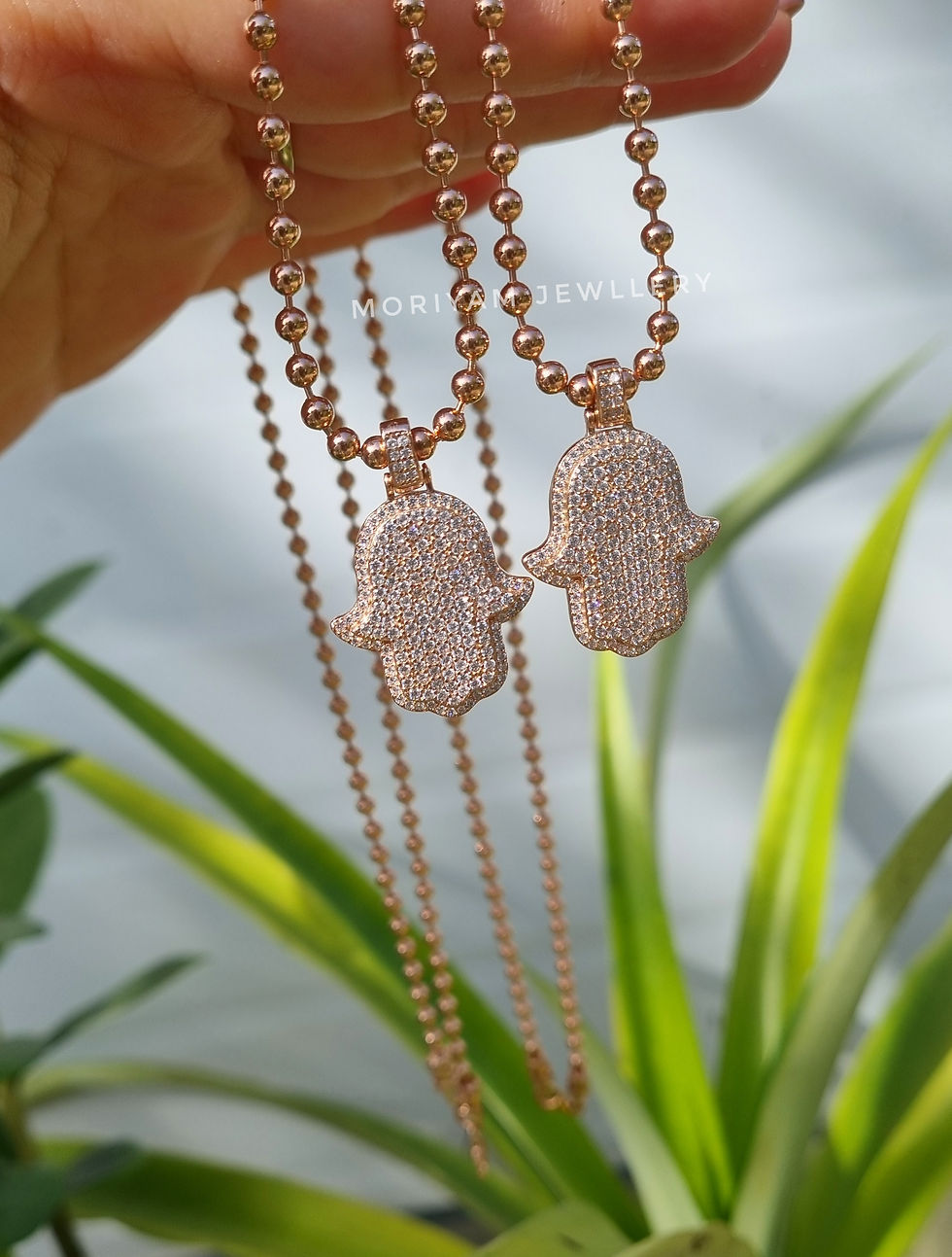 תמונה ממוזערת: שרשרת חמסה רוזגולד קלאסית 