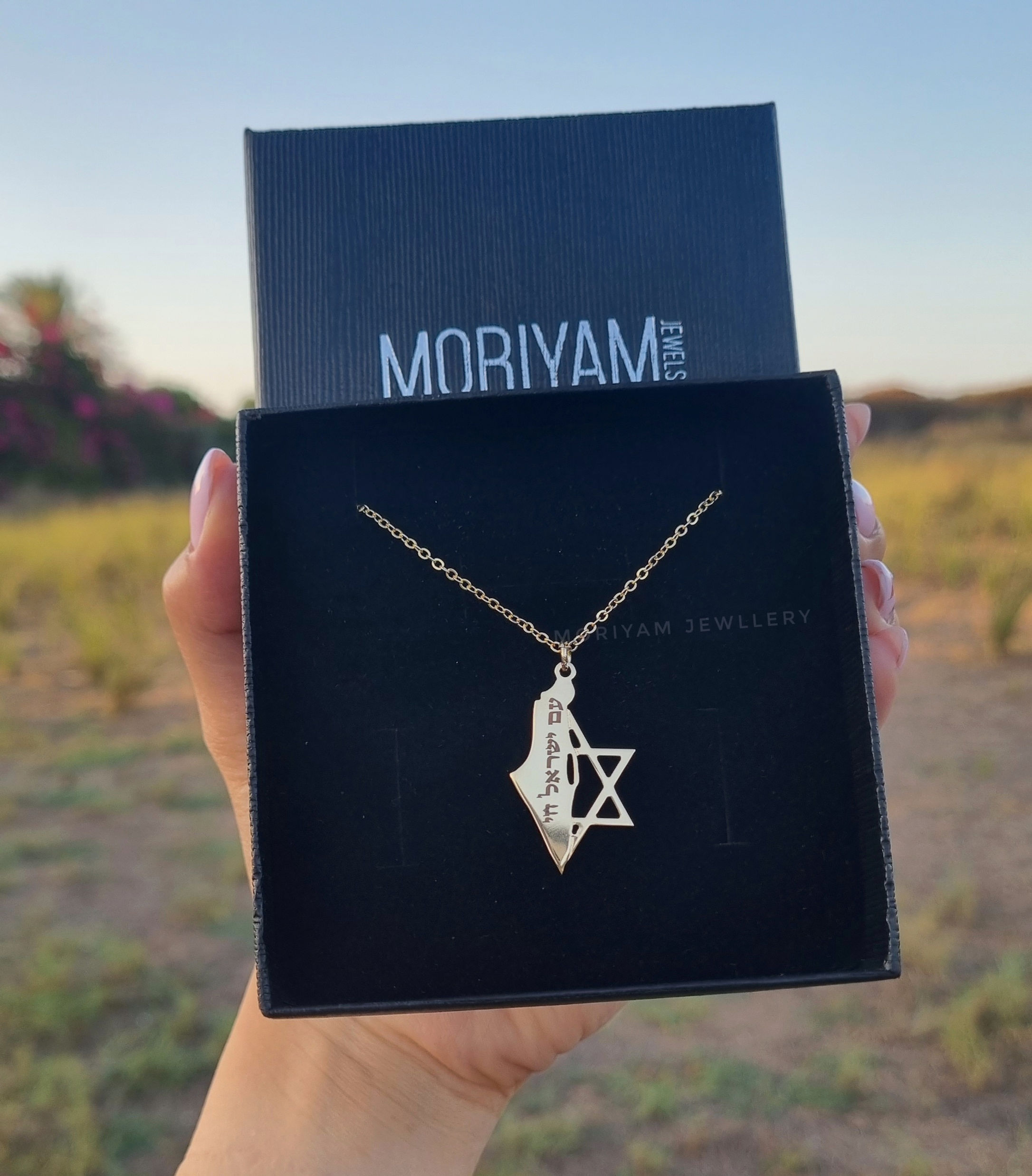 שרשרת ארץ ישראל מגן דוד עם ישראל חי!