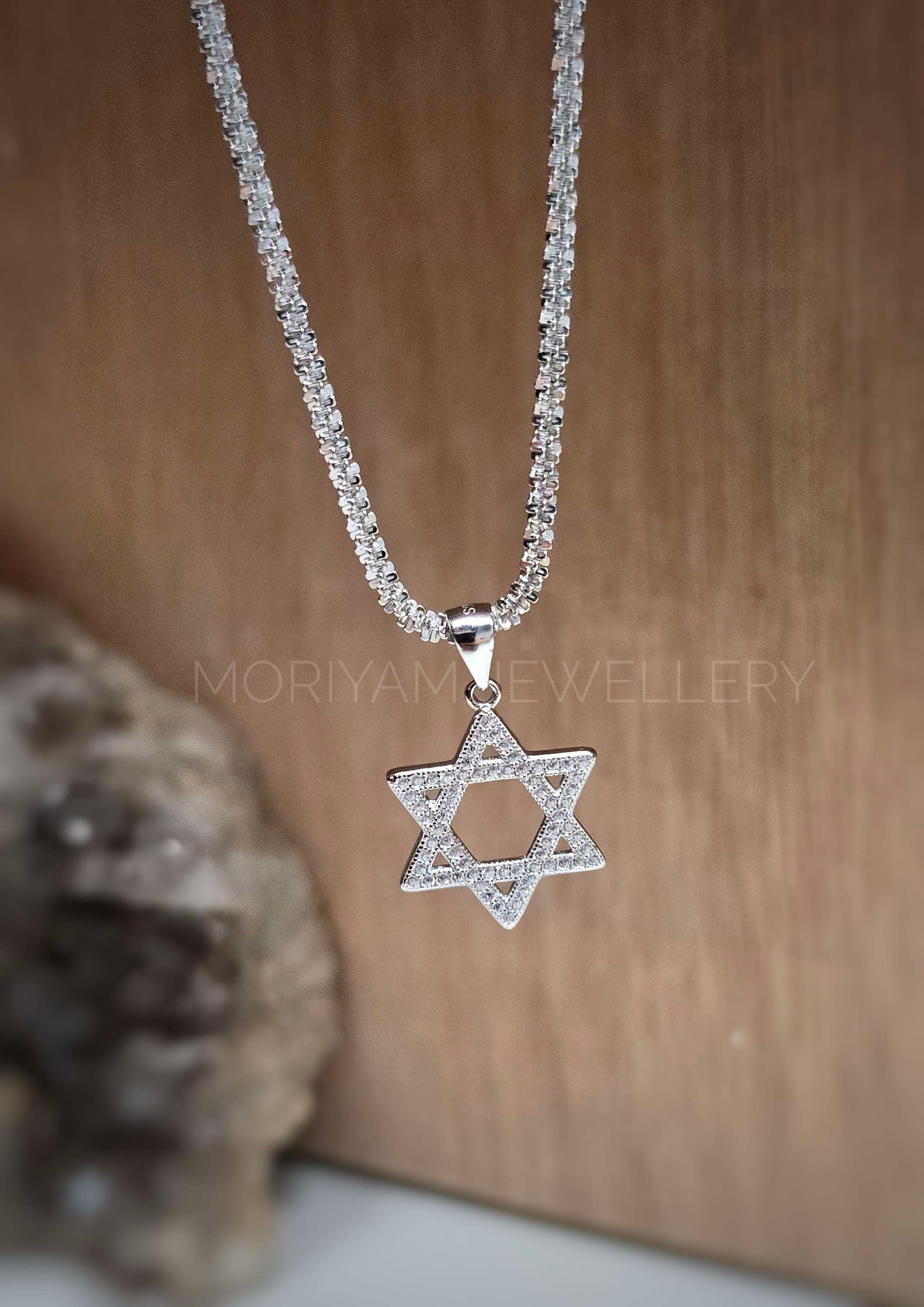 שרשרת חיתוכים איטלקית ותליון מגן דוד