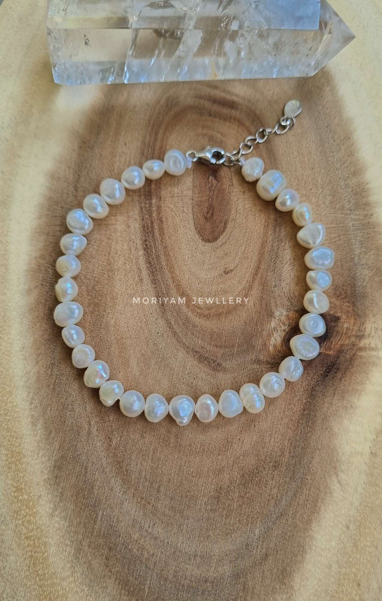 צמיד פנינים קלאסי 