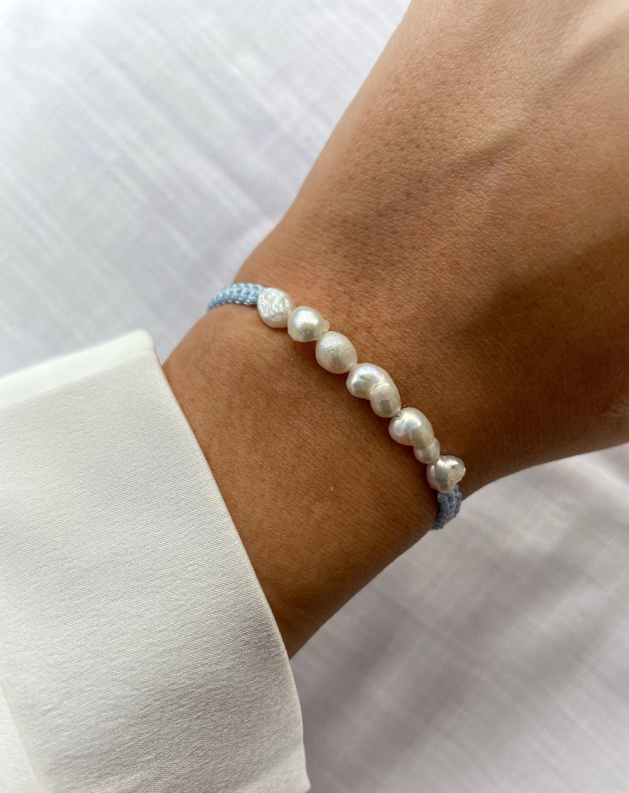 צמיד מקרמה פנינים