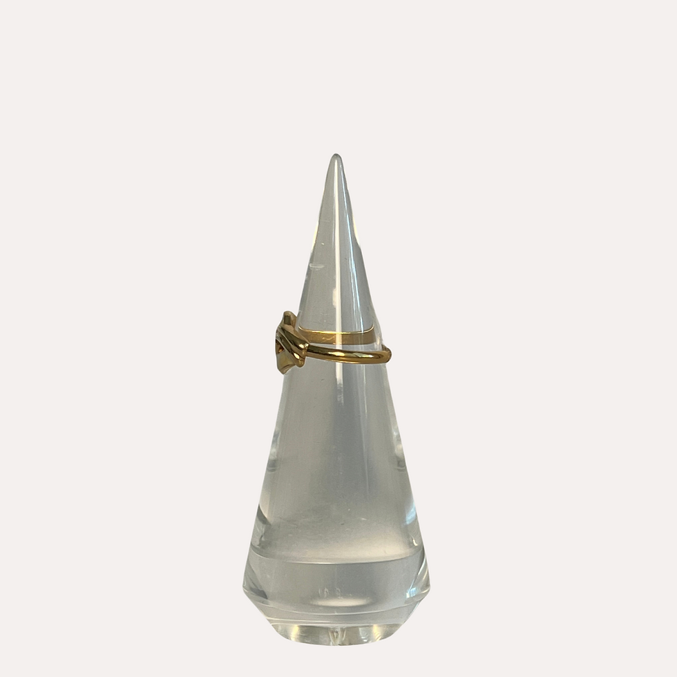 Thumbnail: Gold Tone Interlocking Costume Ring