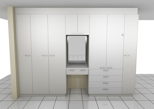 Bedroom Cupboards 3D View Picture 1