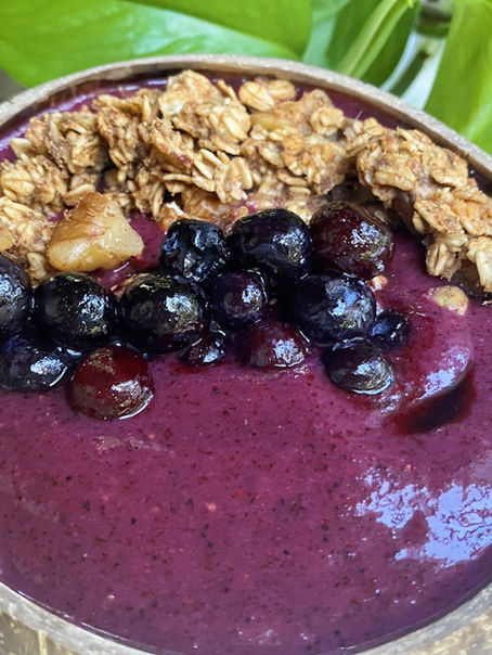 Blueberry Cobbler Smoothie Bowl