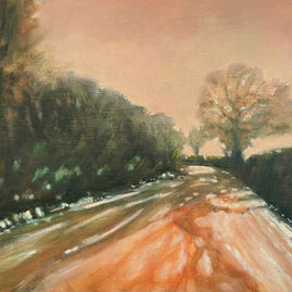 Dappled devon lane - evening glow