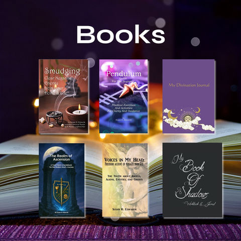 Thumbnails of the book covers from author, Susan K. Edwards