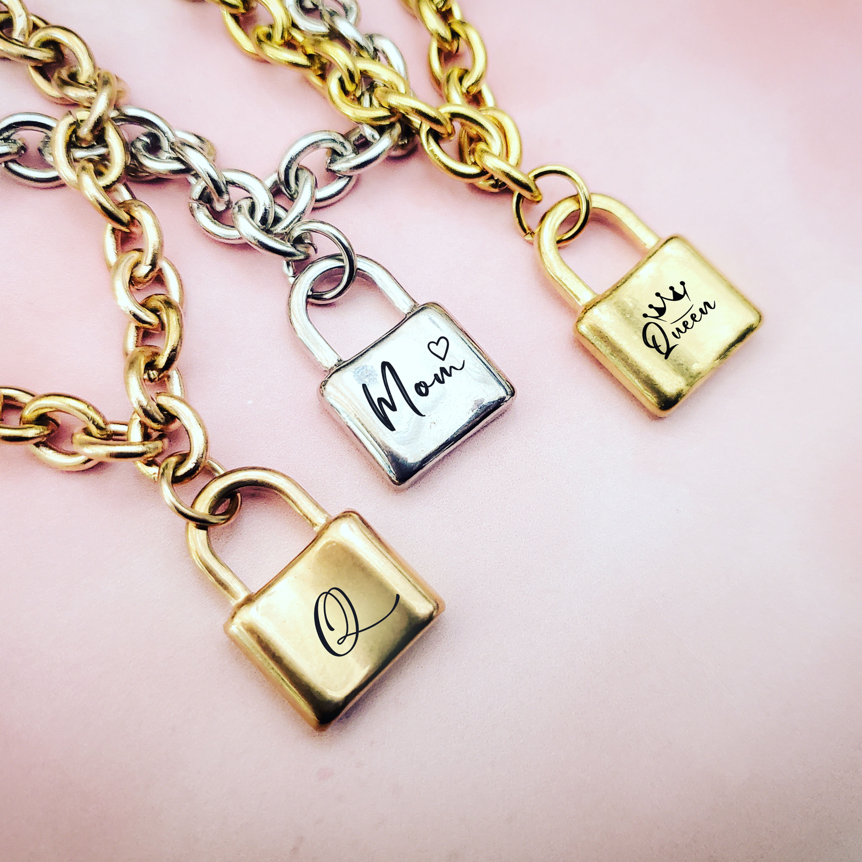 Padlock Bracelet for Mom 