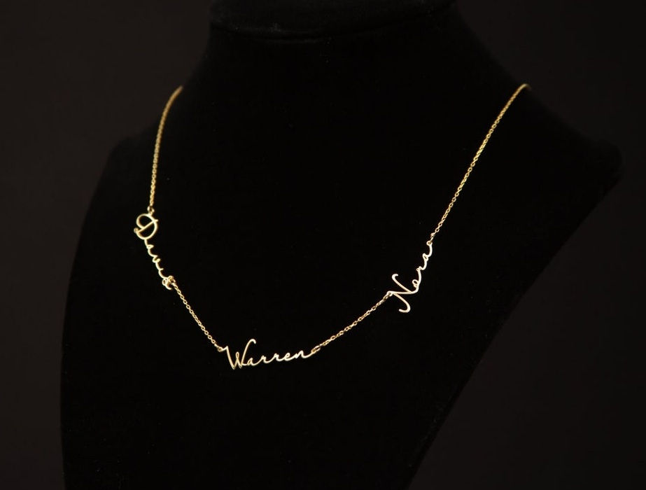 Thumbnail: Multiple Custom Name Necklace