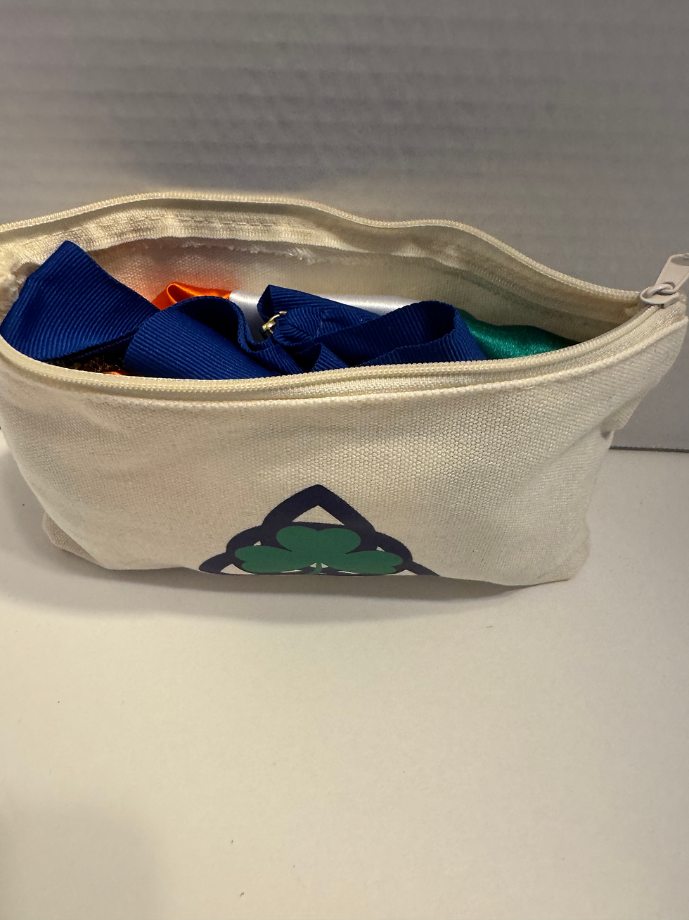 Thumbnail: 3 for $25 Trinity Knot Shamrock Zipper Pouch