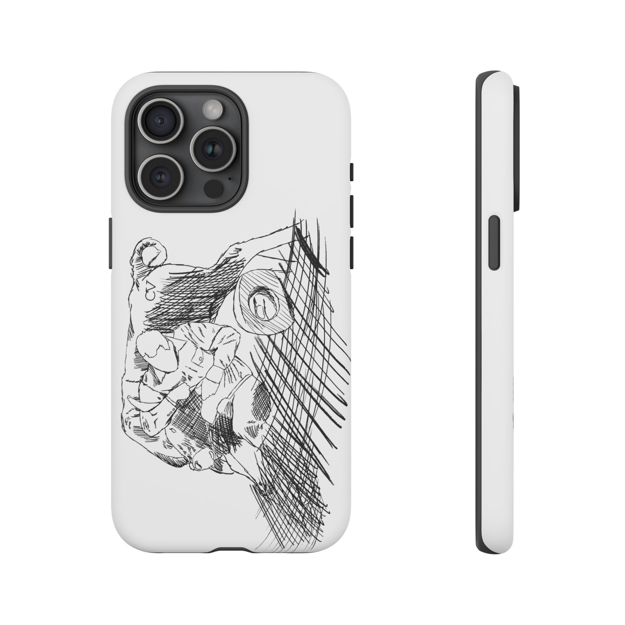 Grappling Grit - White Phone iPhone Case