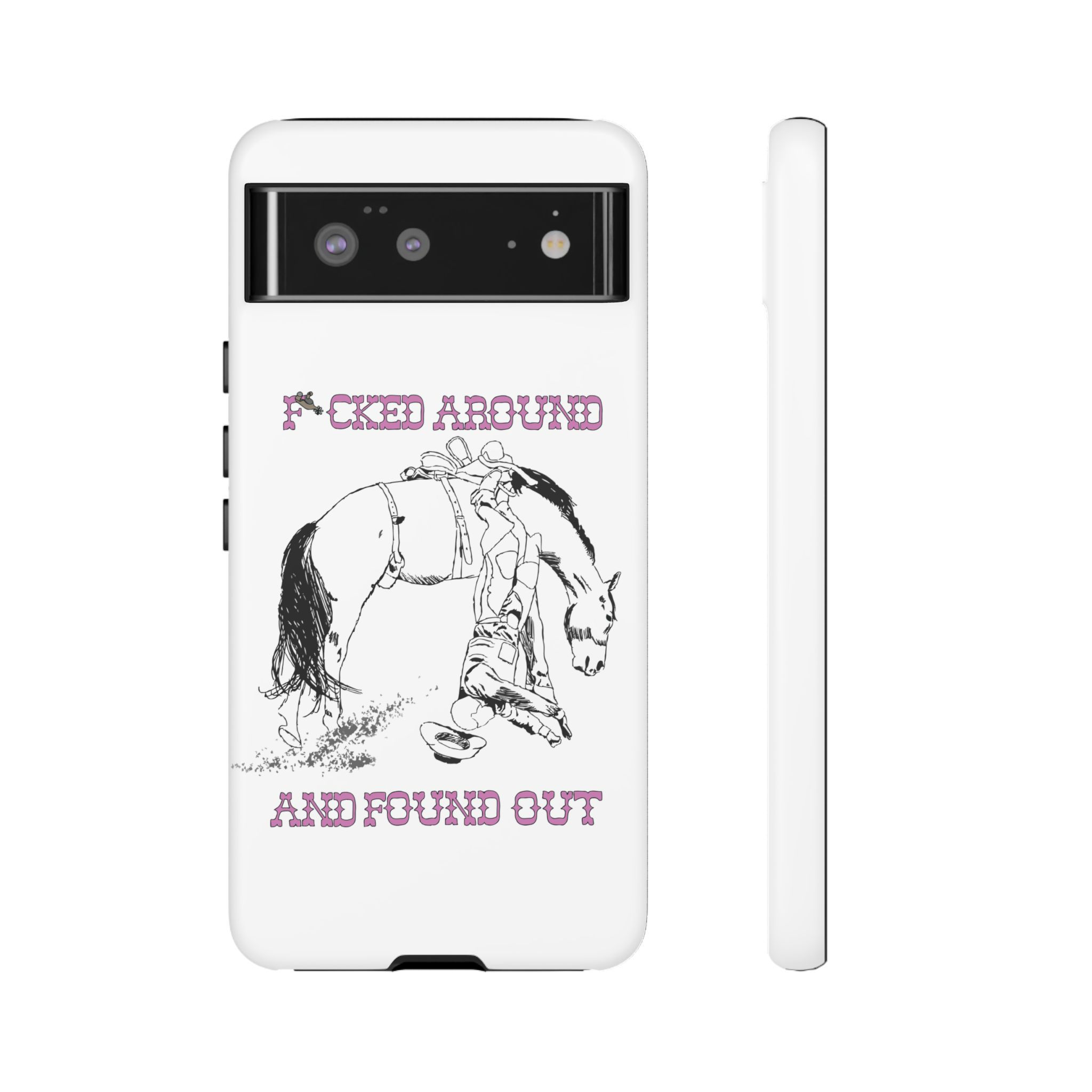 Reckless Rodeo Pink - White Phone Google Pixel Case