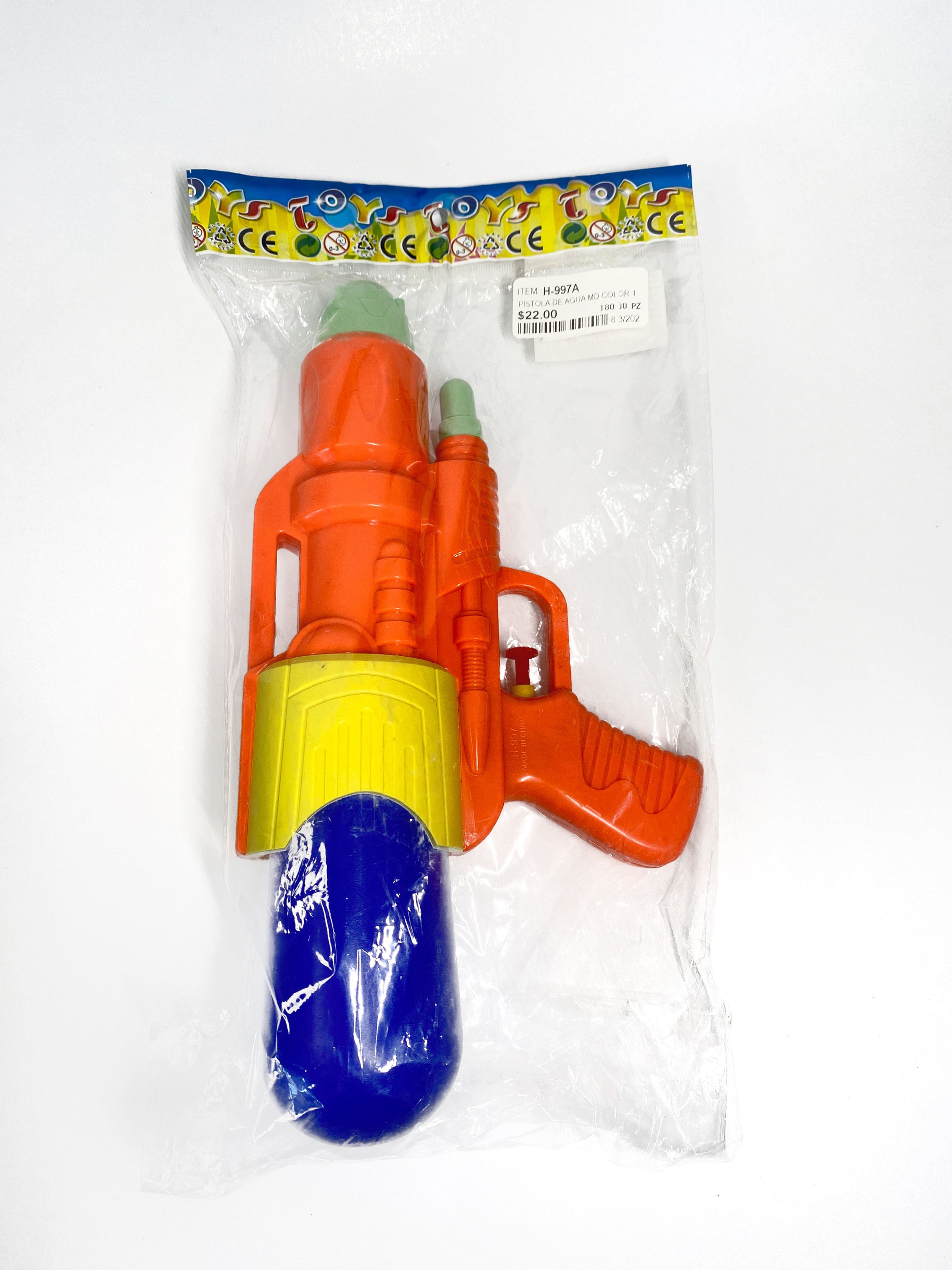 PISTOLA DE AGUA 180PZ H-997A