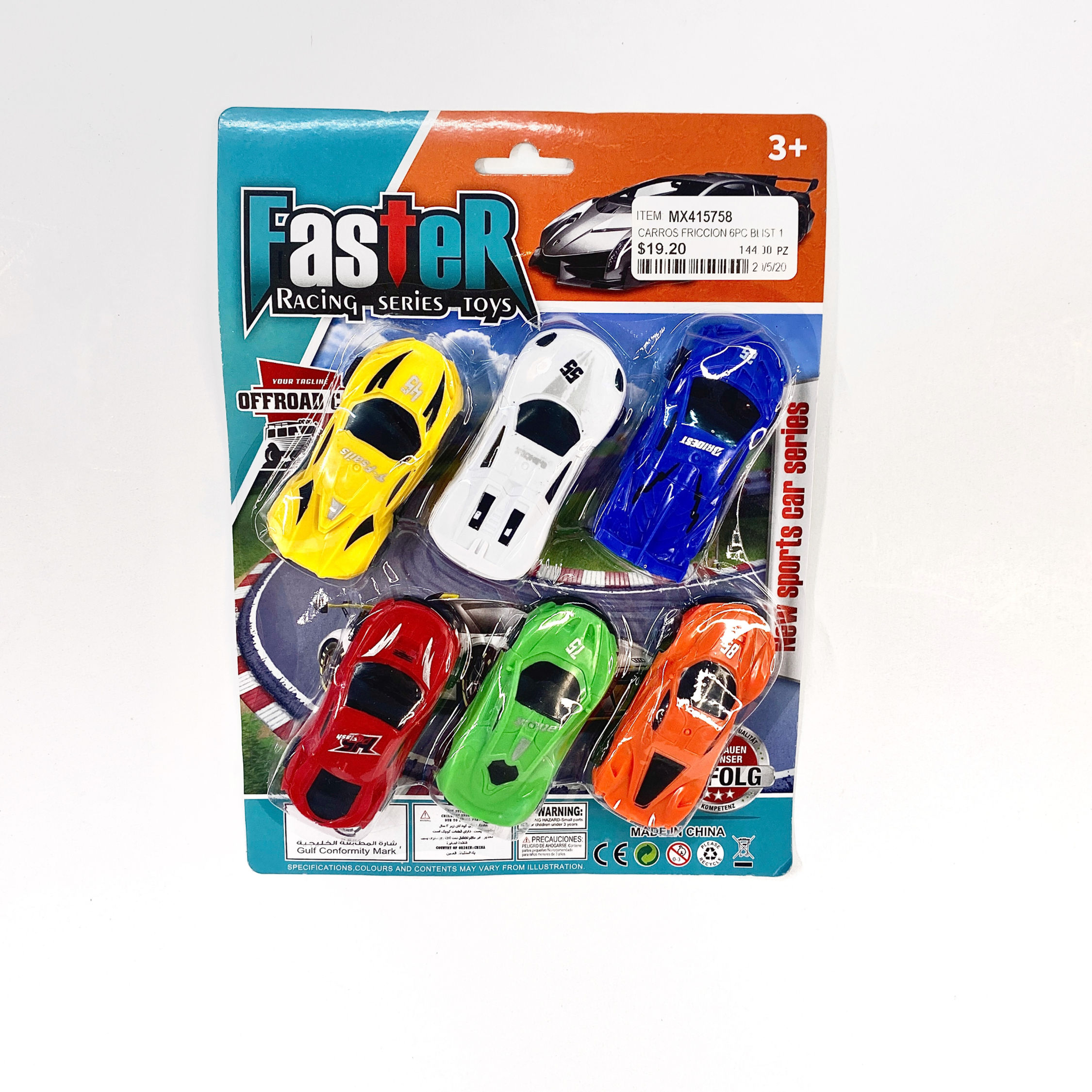 CARROS FRICCION 6PC BLIST  MX415758