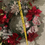 Thumbnail: Red white green snowflake Christmas Wreath