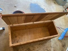 Thumbnail: Pine Storage Bench Seat