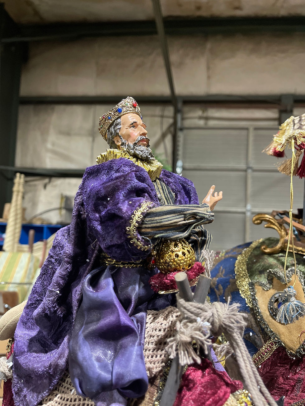Thumbnail: Department 56 King On Camel Purple