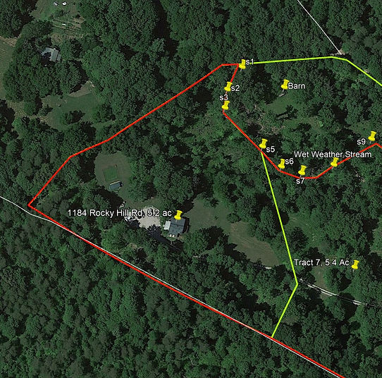Summer Aerial Photo of home for sale in Munfordville Kentucky.