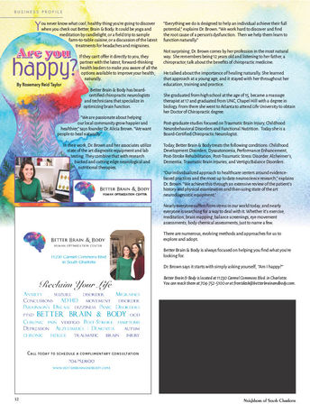 Article written about Dr. Brown and Better Brain & Body. 