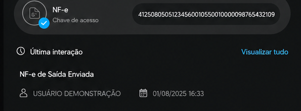Última interação de saída RENAVE dentro do autocloud.