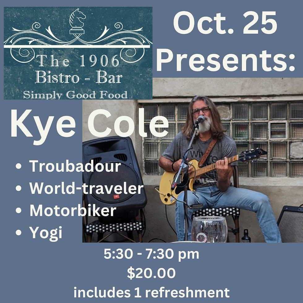 Kye Cole Live at The 1906