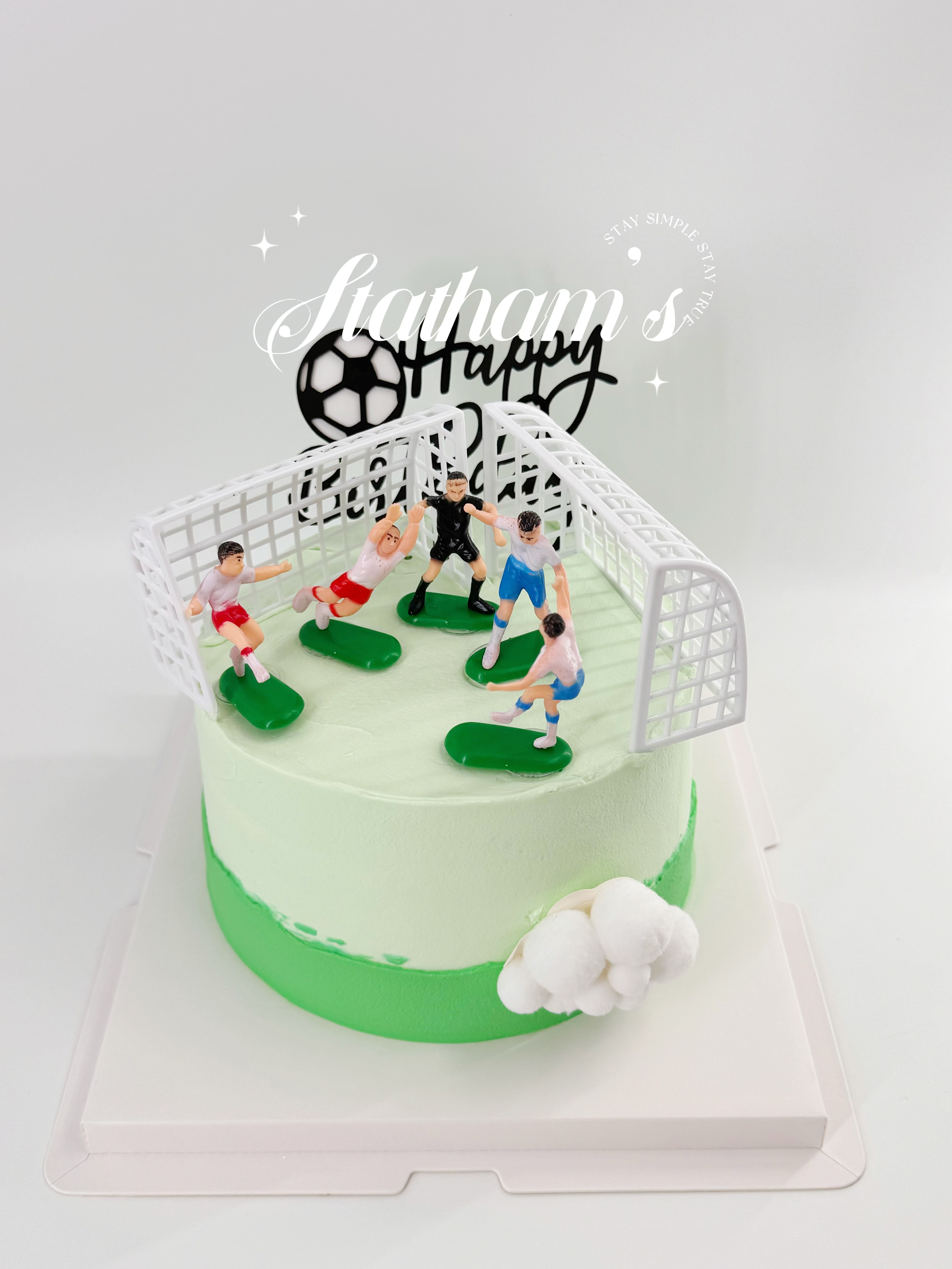 Soccer Sports Birthday Cake