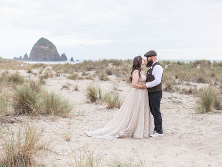 Elopement on Cannon Beach
