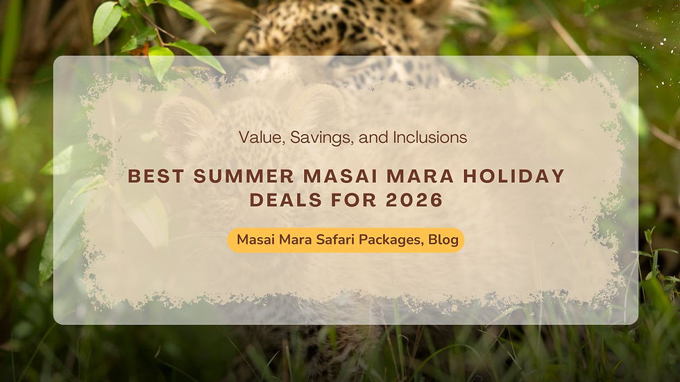 Capture Wildlife Wonders with Masai Mara Travel Packages