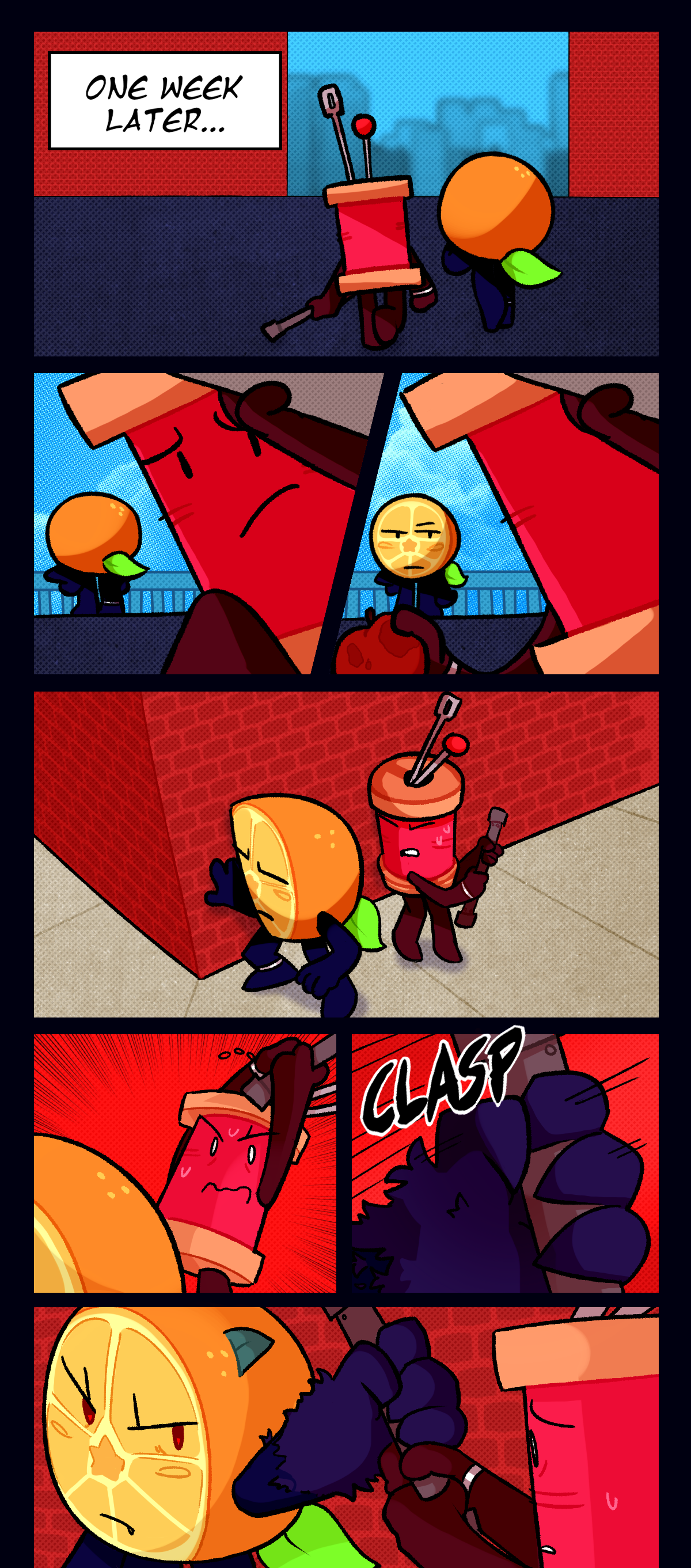 Objectified object show web comic, episode 16, Pins and Needles, Citrus, Spool