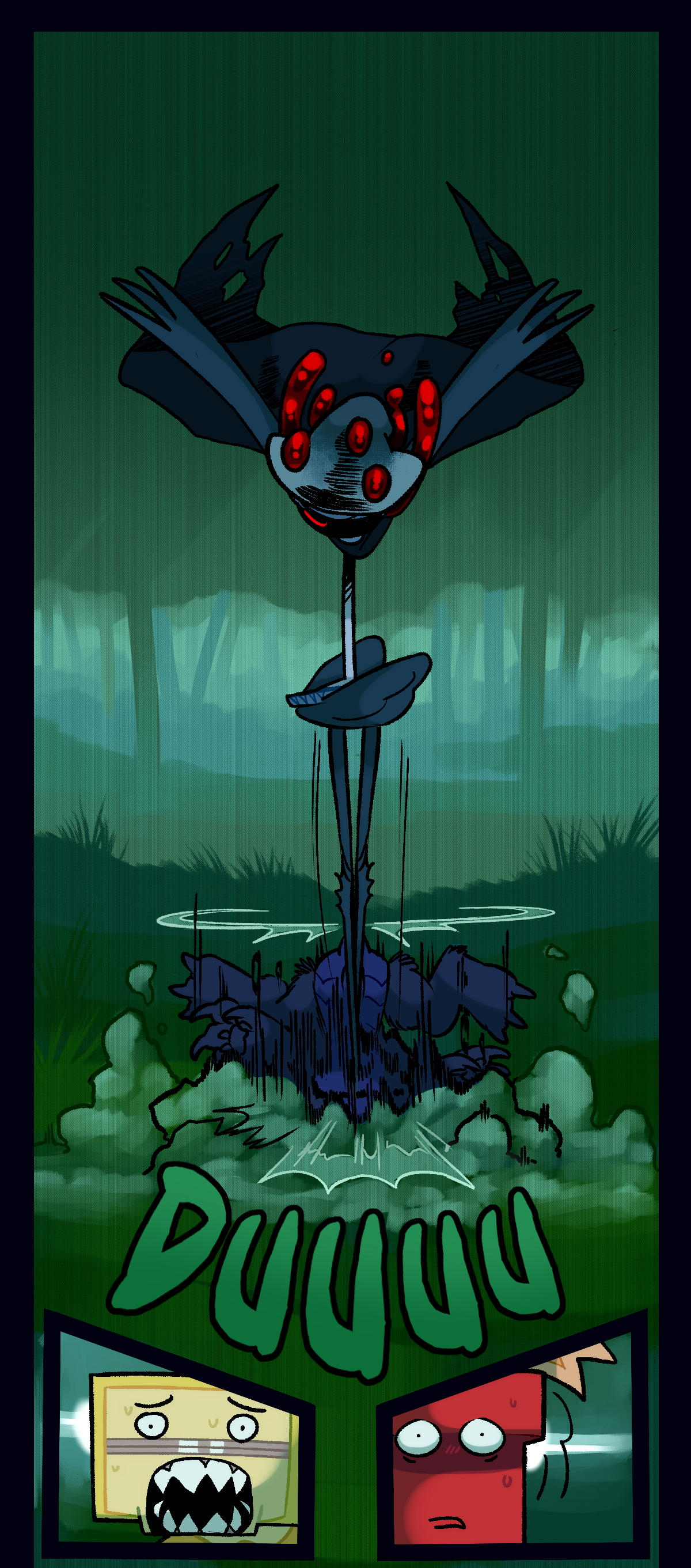 Text describes the sound of Schick being ground pounded.