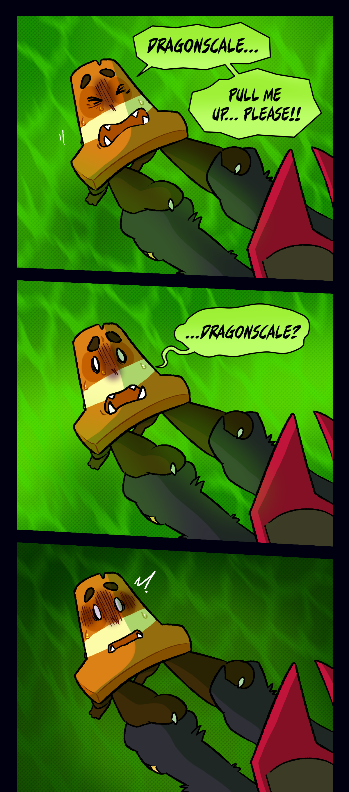 Cone says, Dragonscale, pull me up, please! Dragonscale?