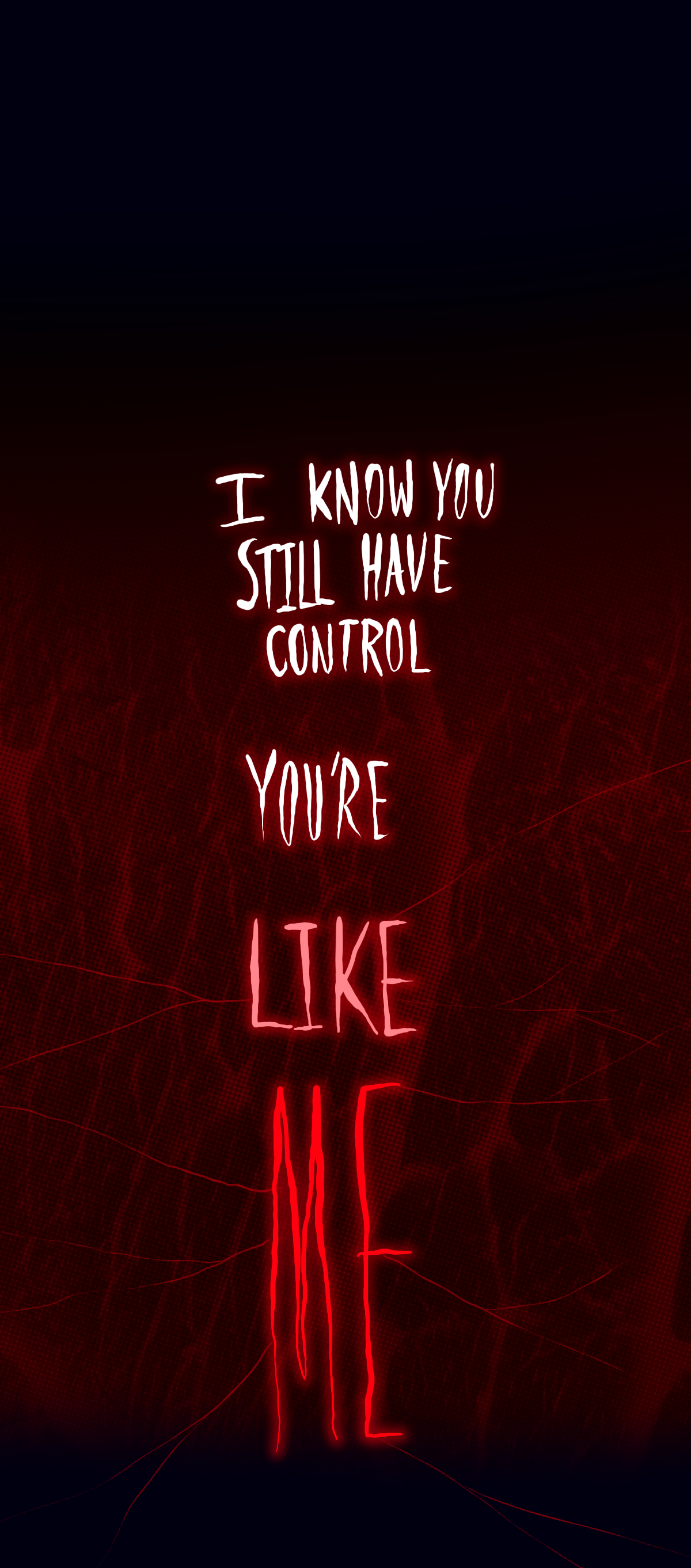 She says, I know you still have control. You're like me.