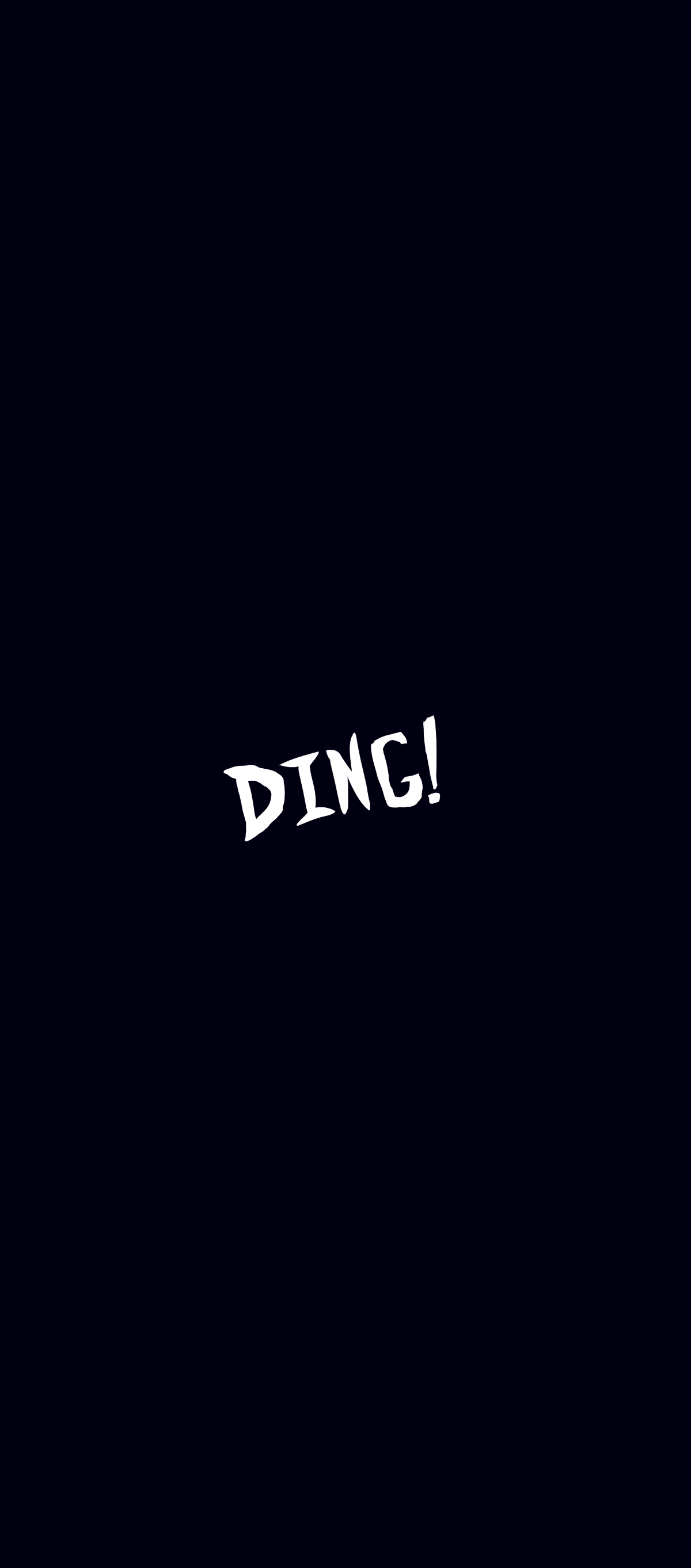 Text says ding
