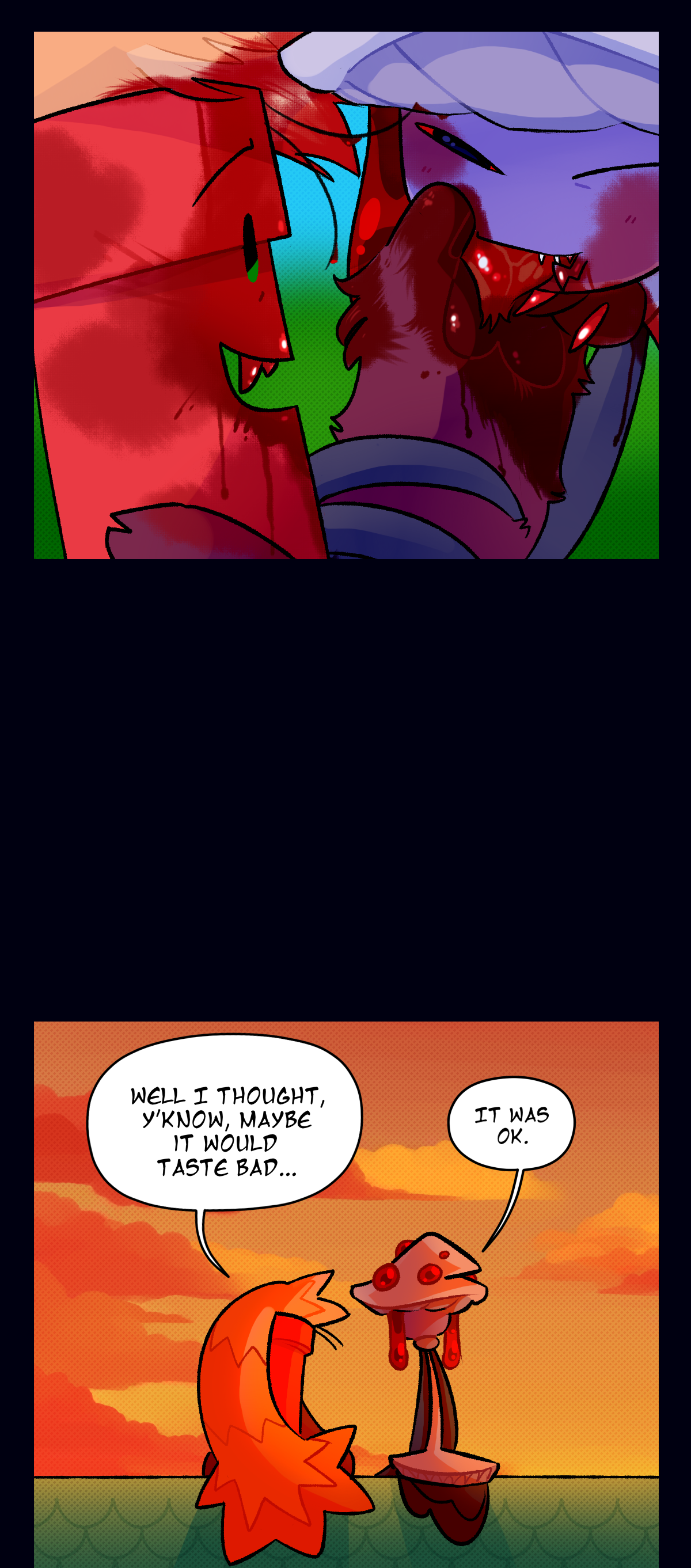 Objectified object show web comic, episode 27, Lean Meat, Dynamite, Mushroom