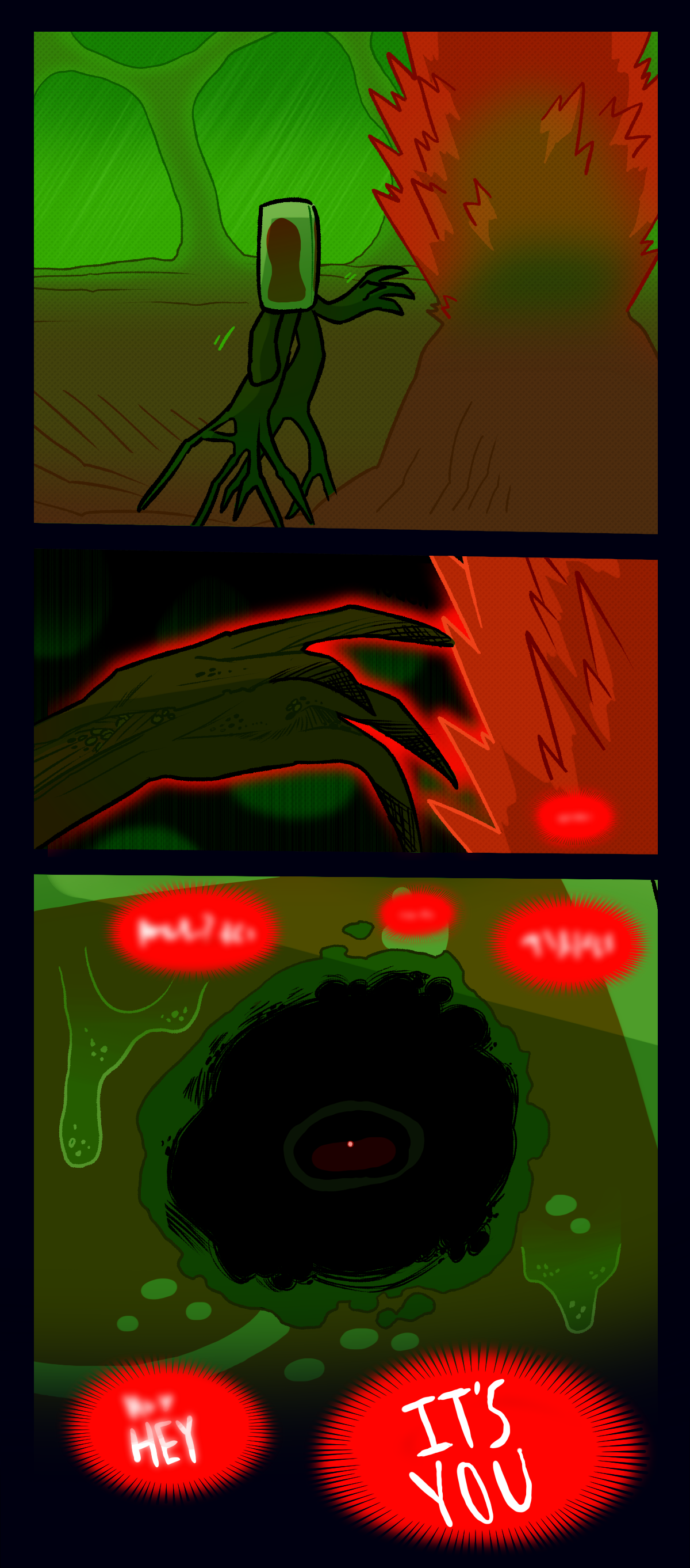 Hokkaido's body reaches out to touch the hive core. He then begins to hear someone speaking to him. A lot of what they say cannot be made out, but their words quickly become clearer. She says, hey, hey. It's you.