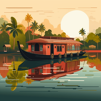 Ydyar_vector_art_of_kerala_houseboat_in_backwaters_f89c0ab6-823a-4490-ba05-e1f0f64646f5.pn
