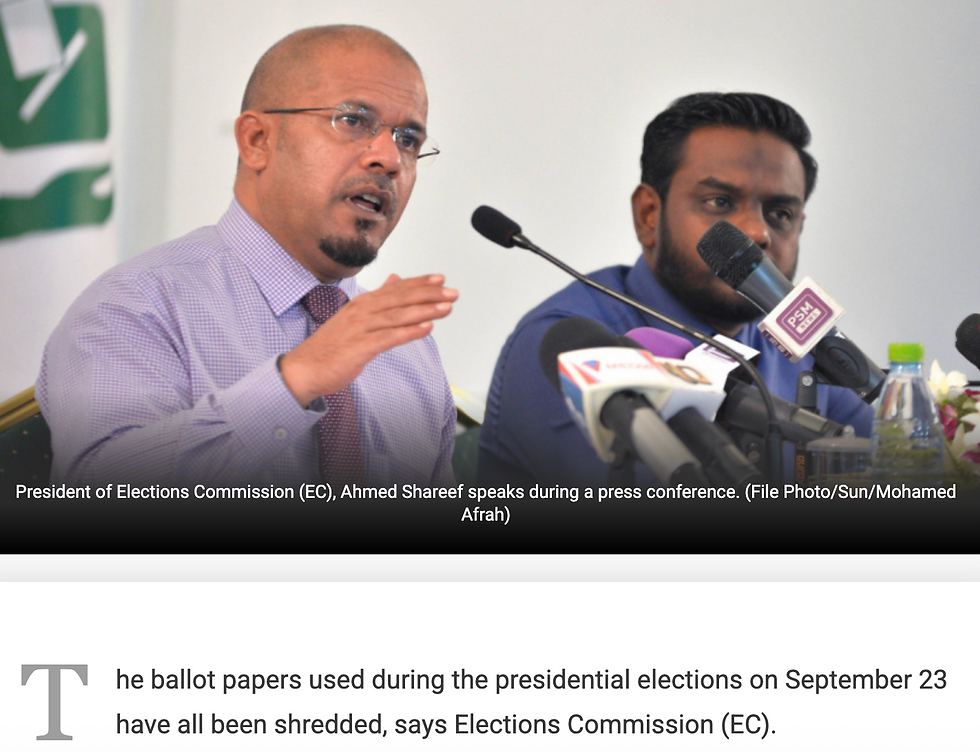 ޖަރީމާއެއް! ކޯޓުގައި އޮތް ވޯޓުގެ މައްސަލަ ނިމުމުގެ ކުރިން ވޯޓުތައް އަންދާލި