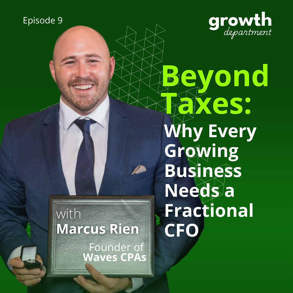If you’ve ever wondered when to bring in financial support or whether your internal systems are truly set up for scale, this episode is a must-listen.

