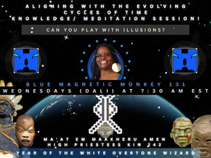 Aligning with the Cycles - Can You Play With Illusions? - Kin# 131 Blue Magnetic Monkey - Greg 2-28-2024