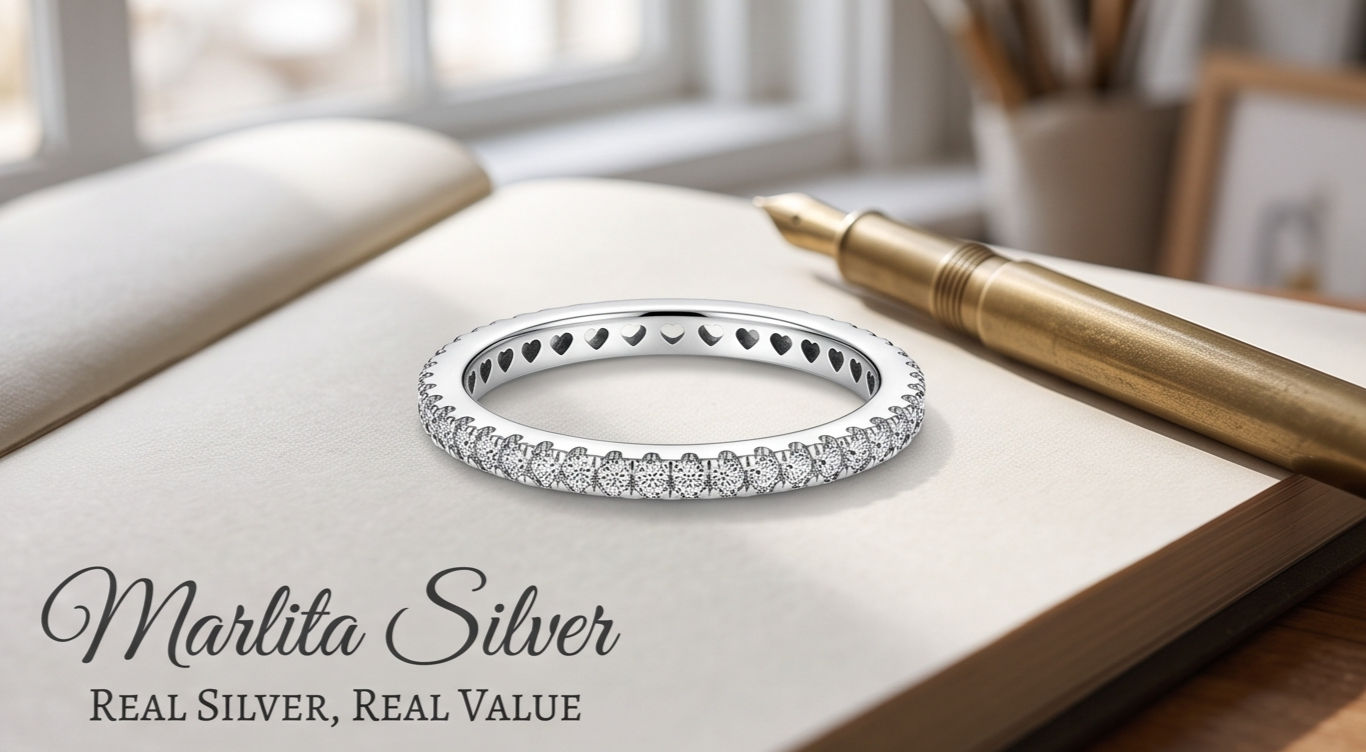 Secret Hearts: Openwork Cutout Pavé Sterling Silver Ring
