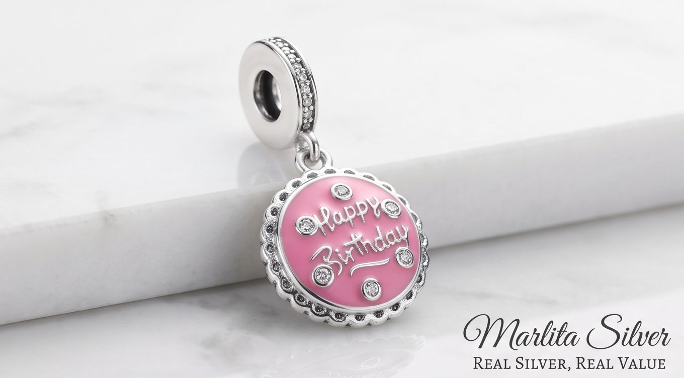 "Happy Birthday" Festive Celebration Charm
