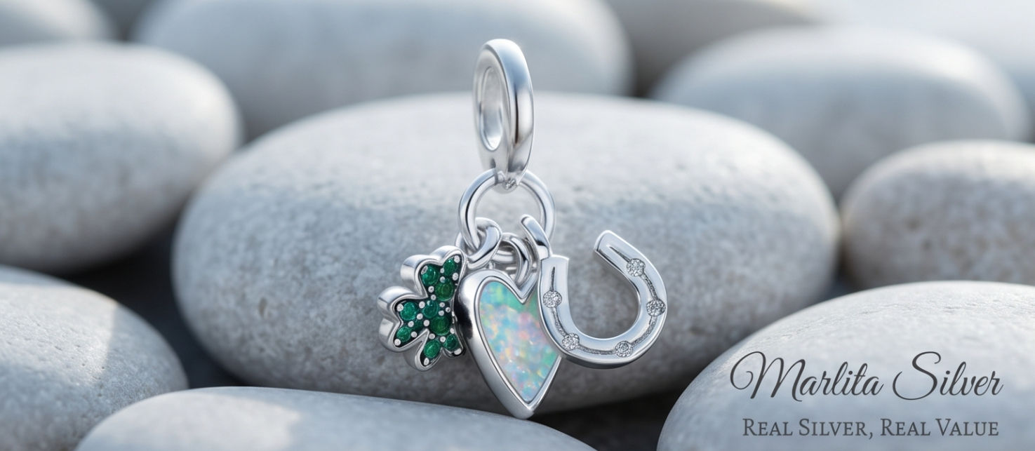 A Trio of Fortune and Love in Sterling Silver