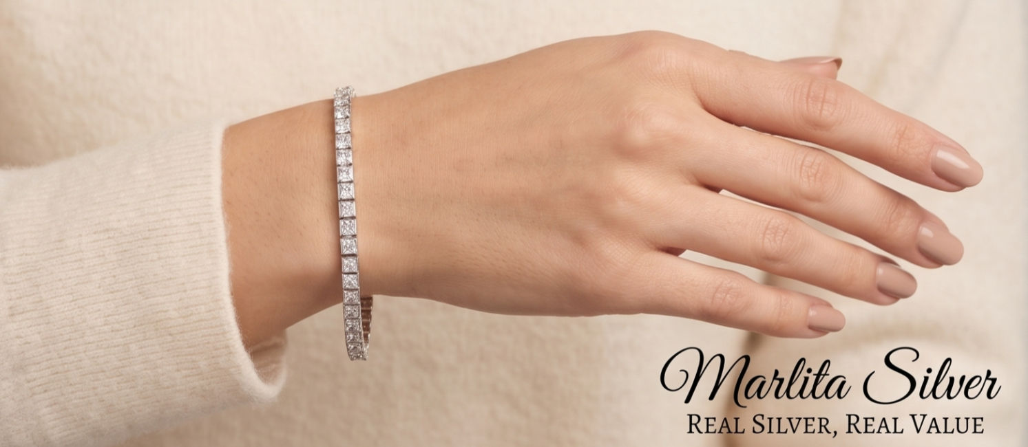 Princess-Cut Tennis Bracelet