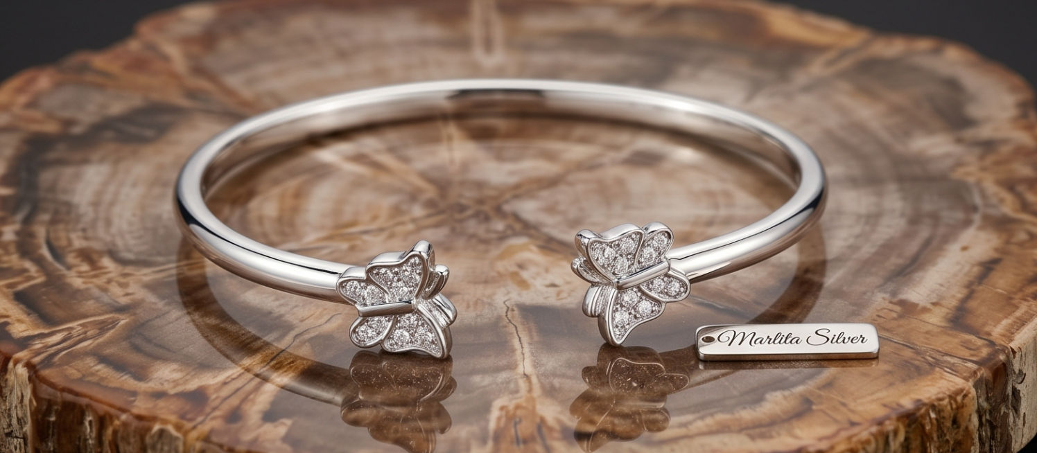 Sparkle Butterfly Bangle