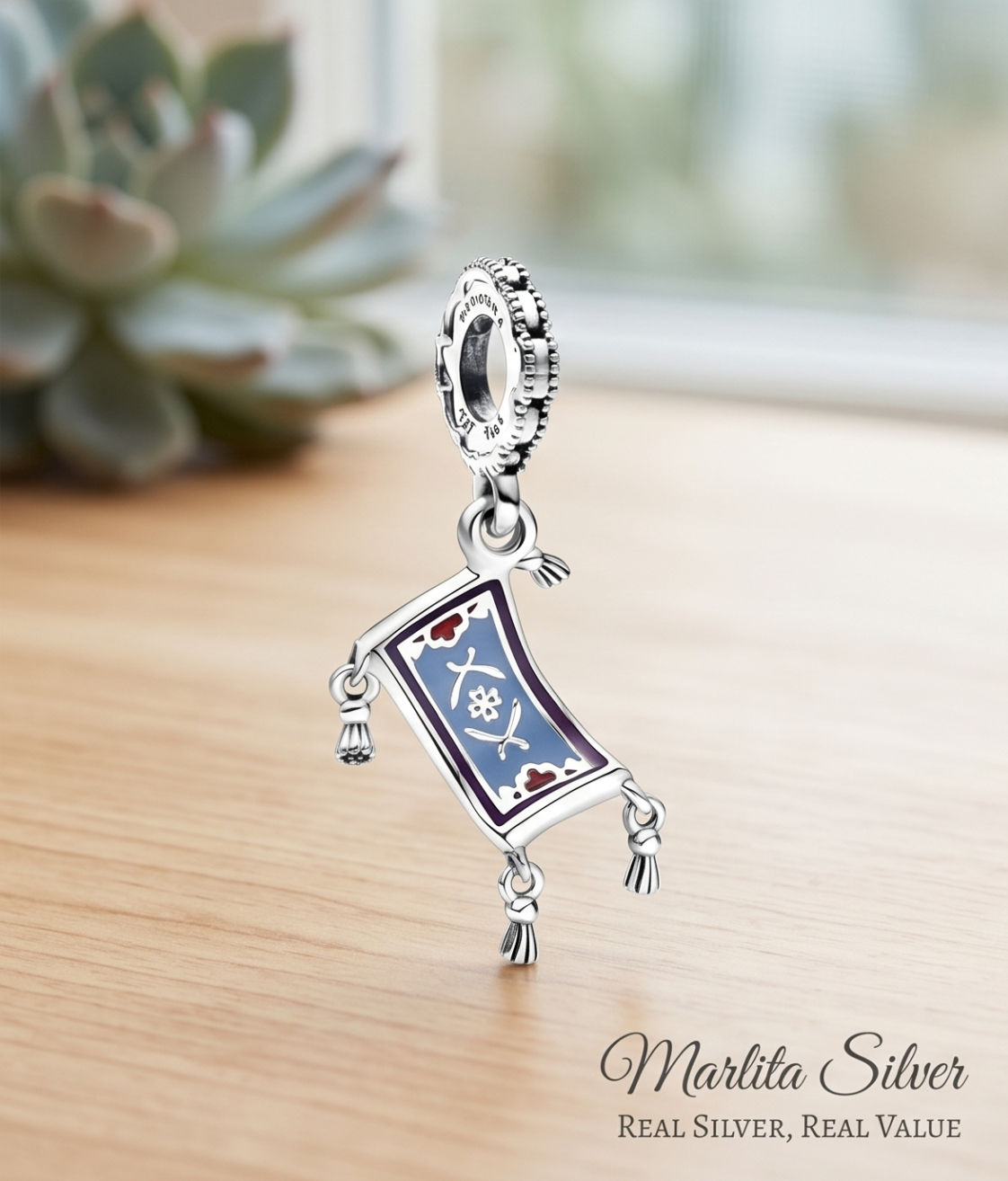 The Magic Carpet Sterling Silver Charm