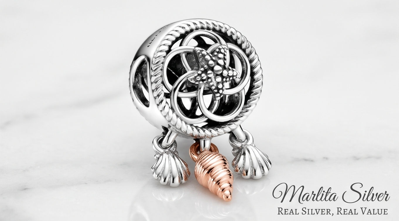 Ocean Dreamcatcher Seashell Charm