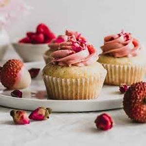 Rose Lychee Cup Cake