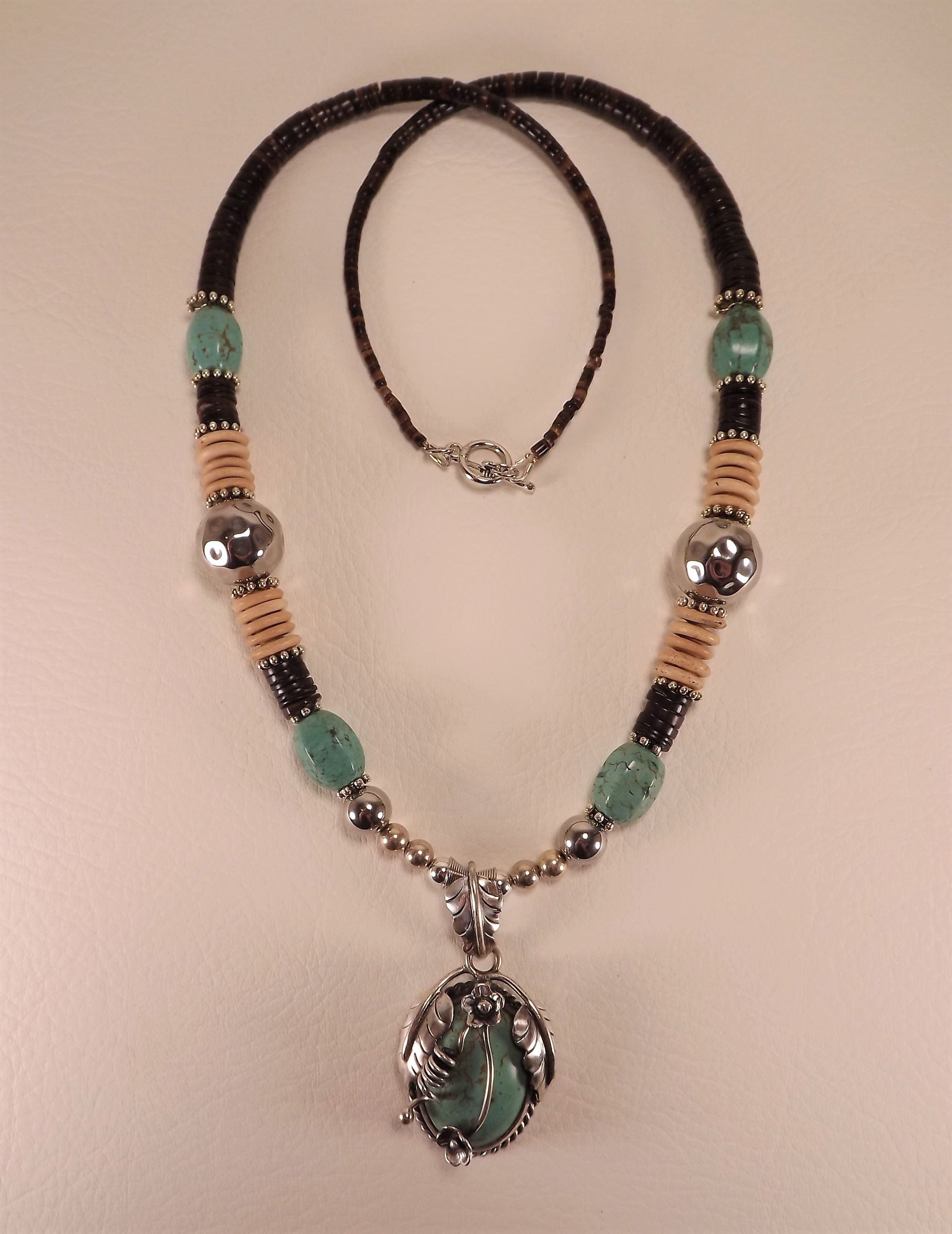Nevada Turquoise and Sterling Silver Necklace