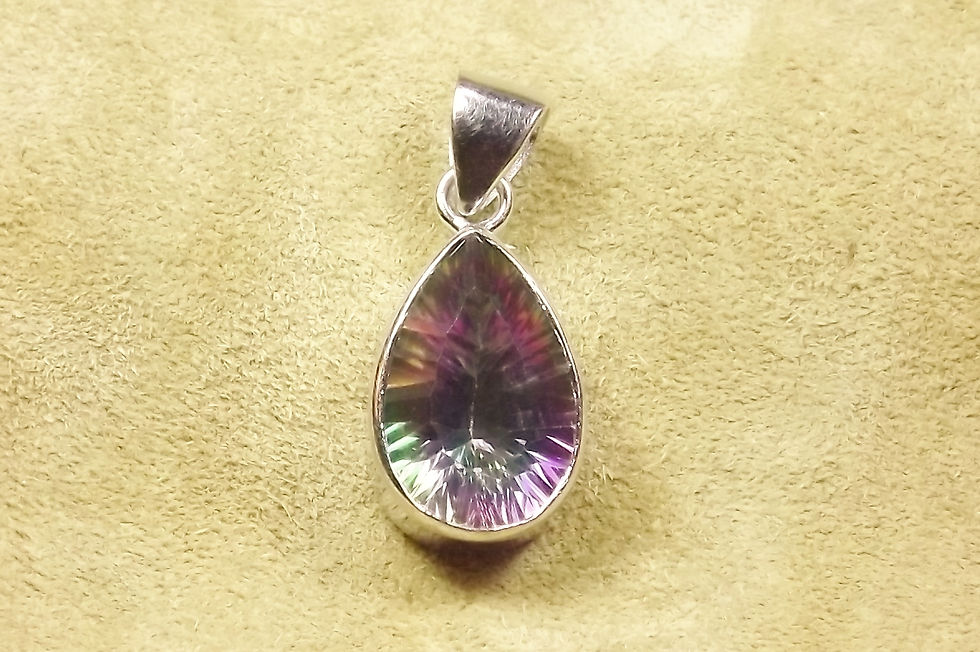 Mystic Topaz & Silver Pendant